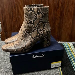 Splendid Snake Print boots